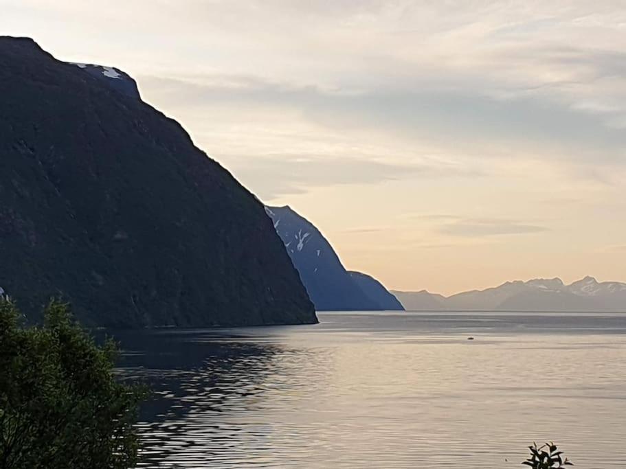 Traditional Farm House Located Close To Fjord Lyngseidet Екстериор снимка